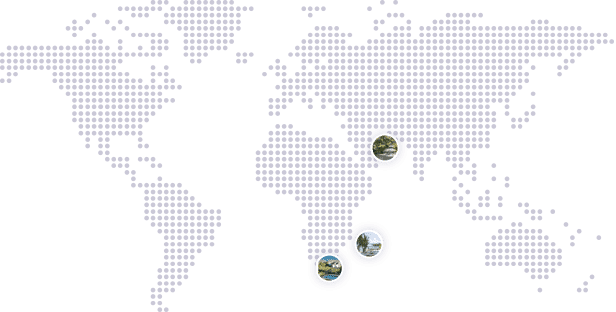 Destinations map