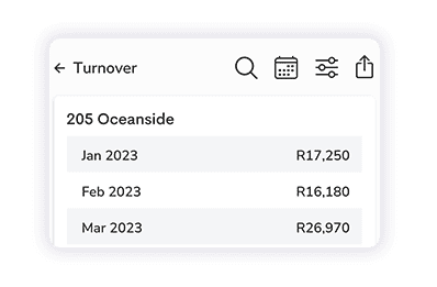 Turnover report